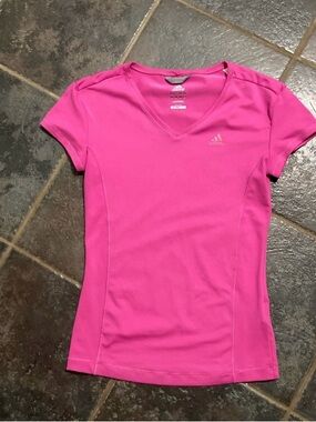 Adidas Climalite V-Neck  Athletic Top. Size S